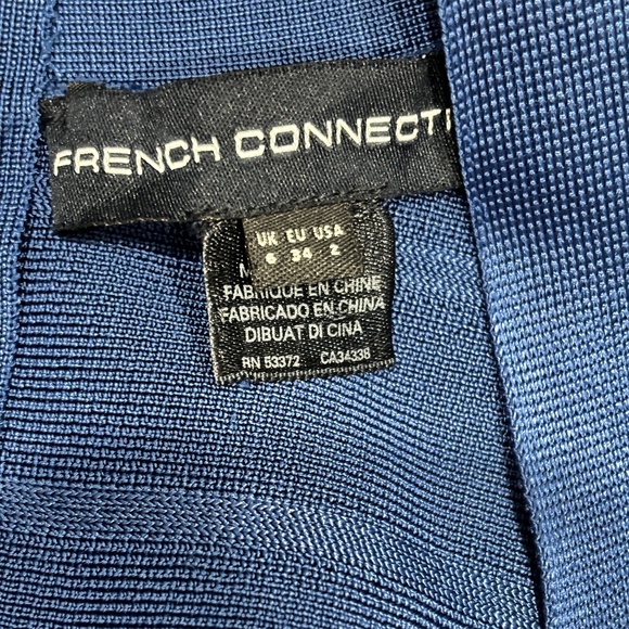 French Connection Bodycon Bandage Dress - Blue Size 2 - Picture 11 of 12